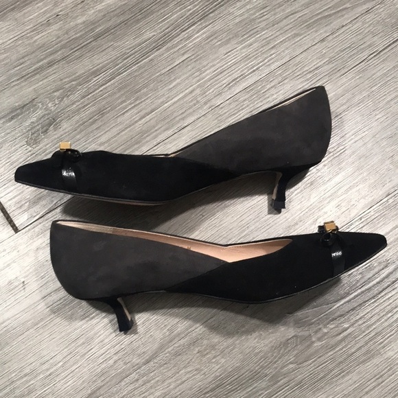Stuart Weitzman Willow 45 Suede Bow Pump size 6.5 - Picture 2 of 8